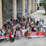 Grevistas fazem ato na volta da Funarte ao Palácio Capanema